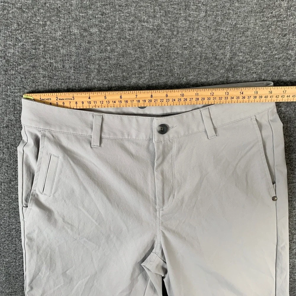 Vuori Meta Pants Men 32x29 Geay Stretch Tech Performance Chino Athleisure V427